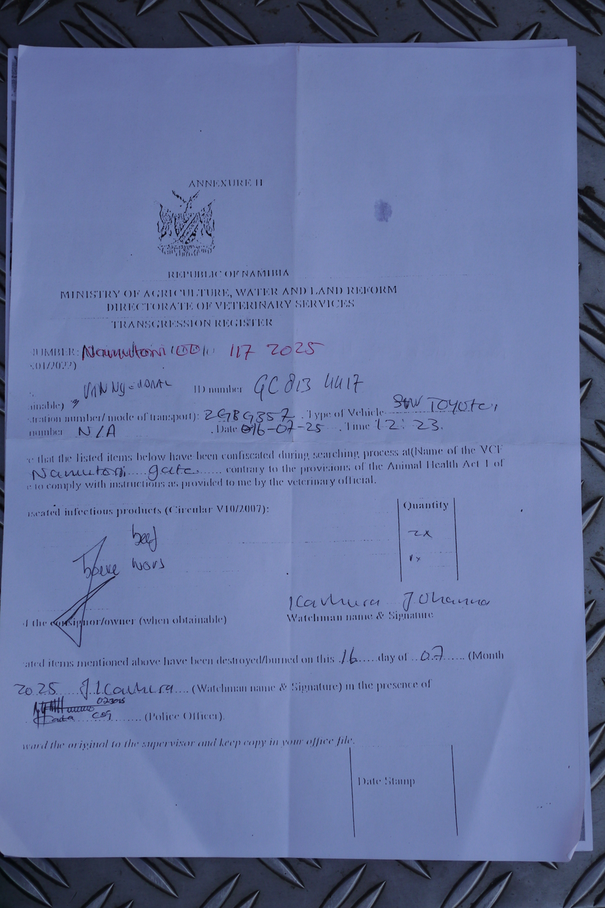 Confiscatie proces verbaal Confiscatie proces verbaal