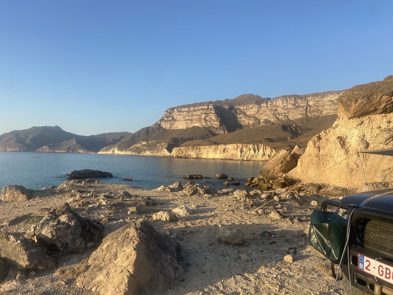 Eerste kampeerplek in Oman