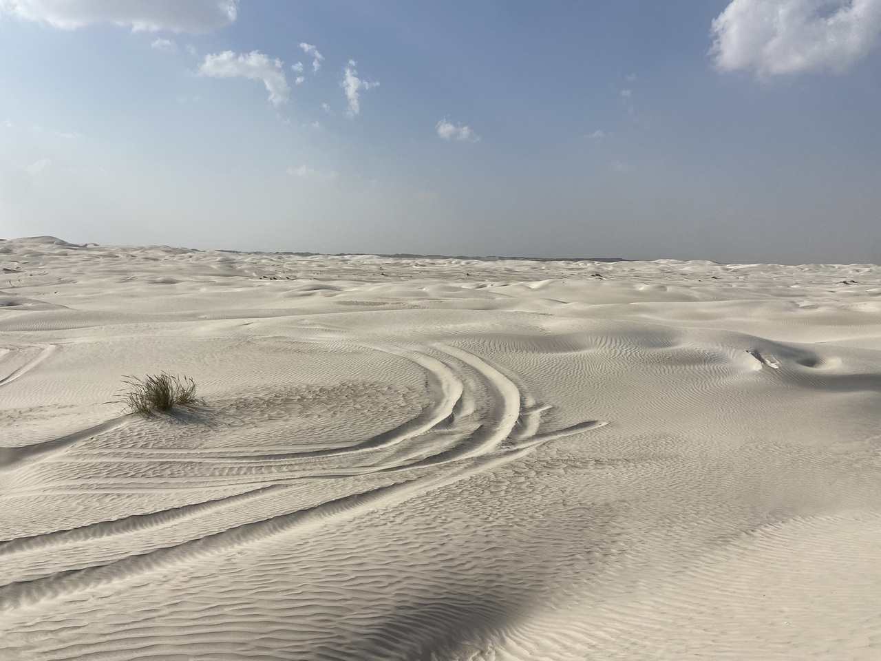 Sugar dunes (zand, zo wit als suiker)