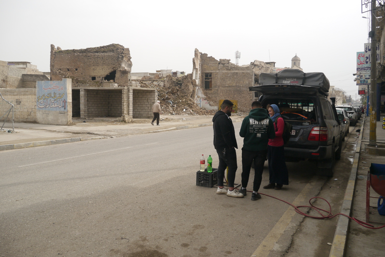 Oorlogsschade in Mosul